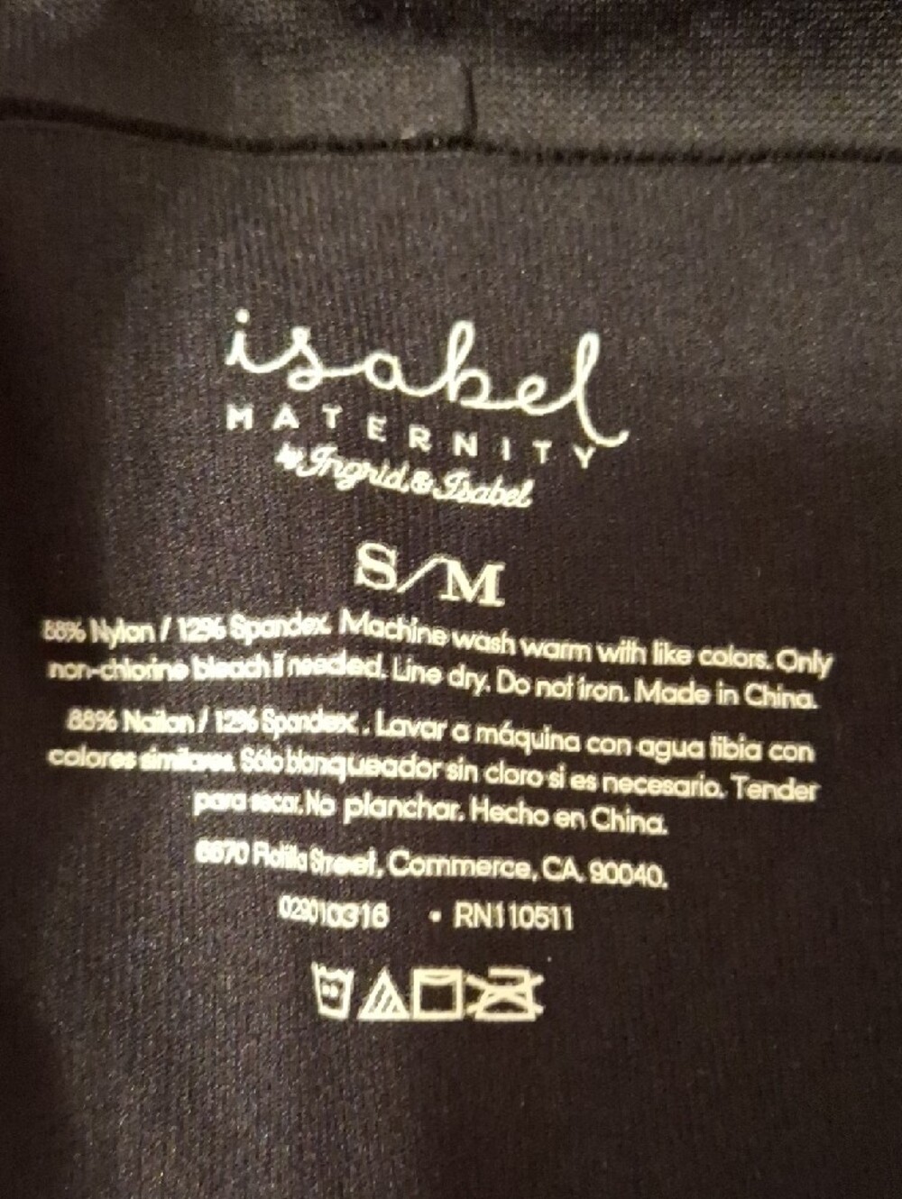 Isabel Maternity by Ingrid & Isabel Black High-Waist Maternity Leggings - Picture 8 of 8